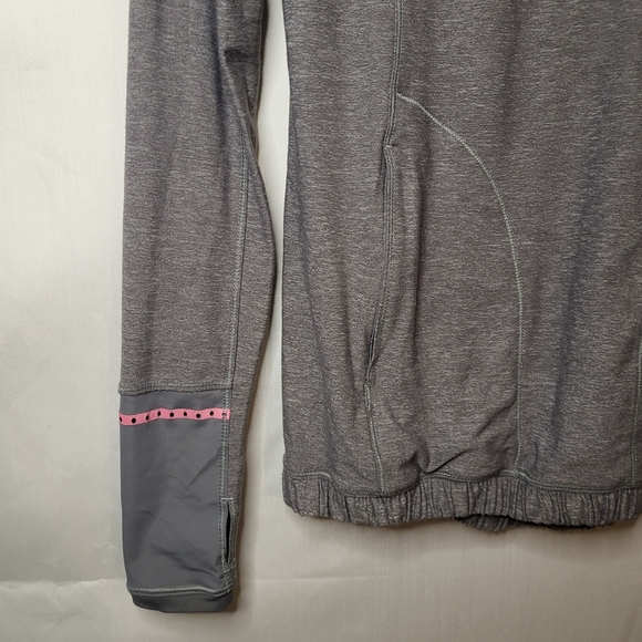 Lululemon Pace Pusher 1/2 Zip Heathered Slate Pullover Jacket Size 2 Small - Picture 8 of 11